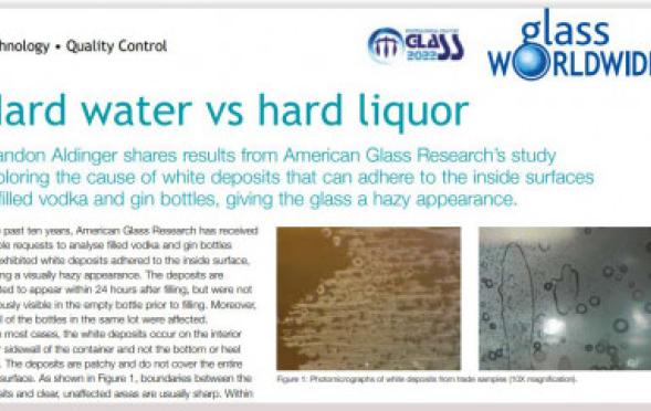Hard Water vs Hard Liquor White Paper published